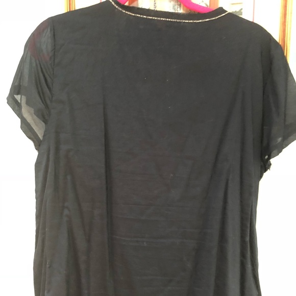 Embroidered black top - Picture 3 of 3